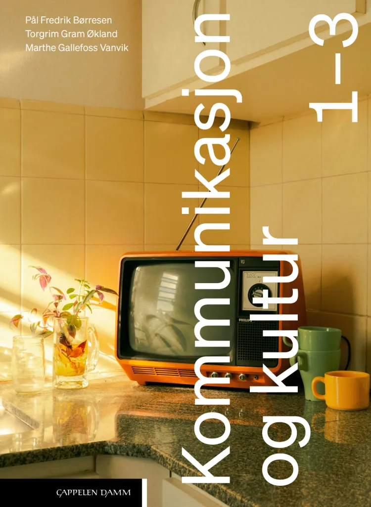 Omslag Kommunikasjon og kultur 1–3 (LK20) av Pål Fredrik Børresen, Torgrim Gram Økland og Marthe Gallefoss Vanvik (Innbundet)