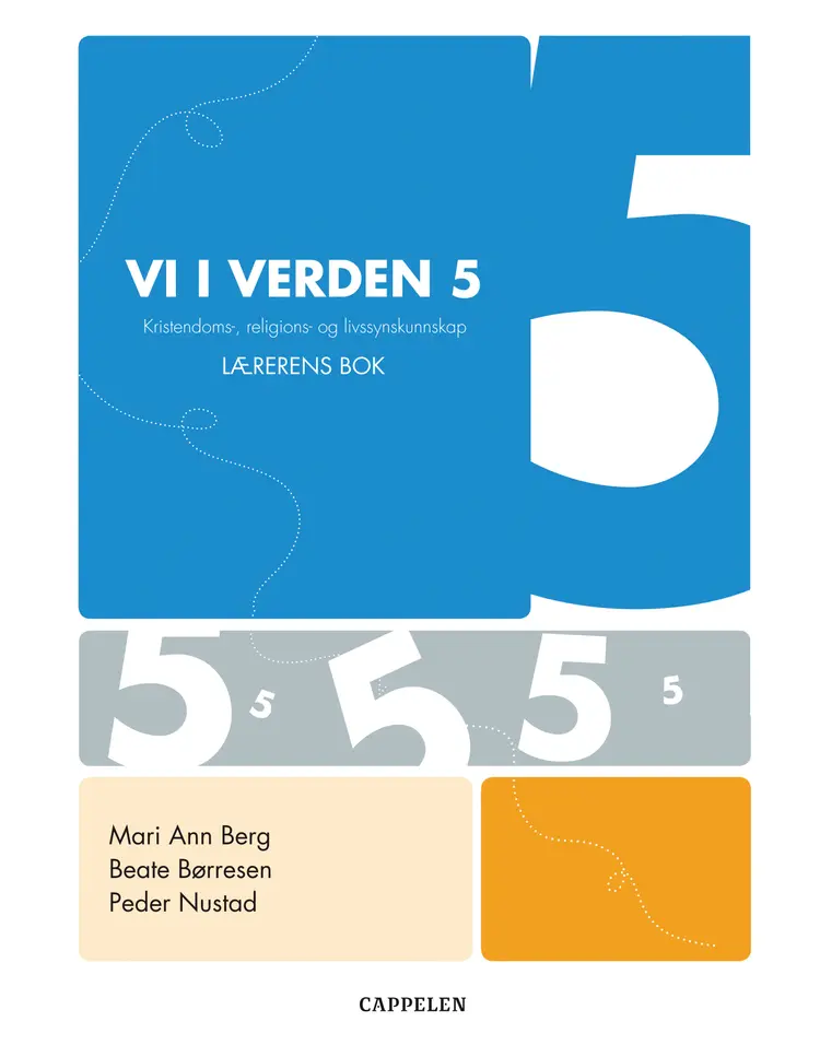 Omslag Vi i verden 5 Lærerens bok av Mari Ann Berg, Beate Børresen og Peder Nustad (Ukjent)
