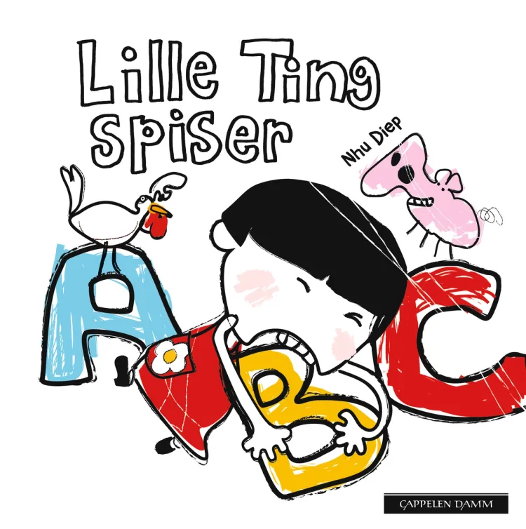Omslag Lille Ting spiser ABC av Nhu Diep (Innbundet)