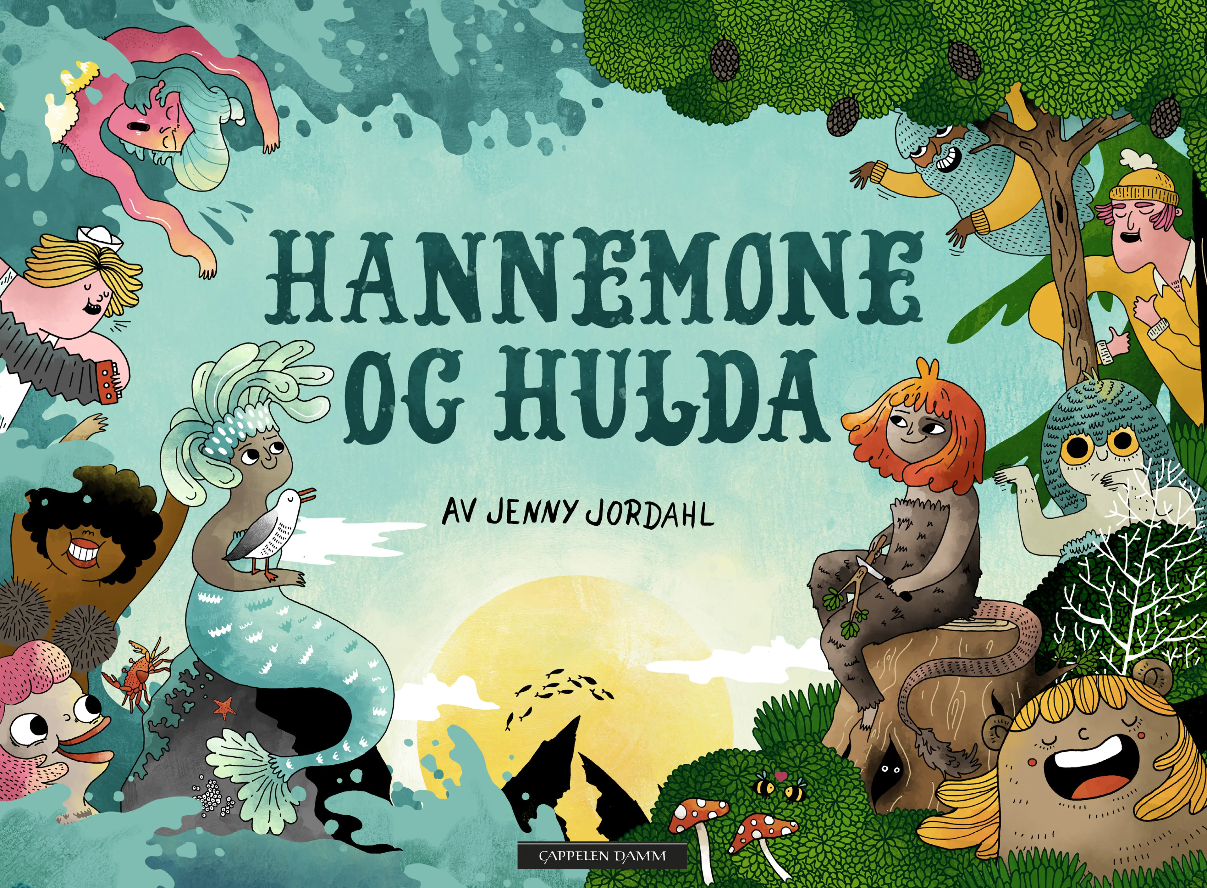 Omslag Hannemone og Hulda av Jenny Jordahl (Innbundet)