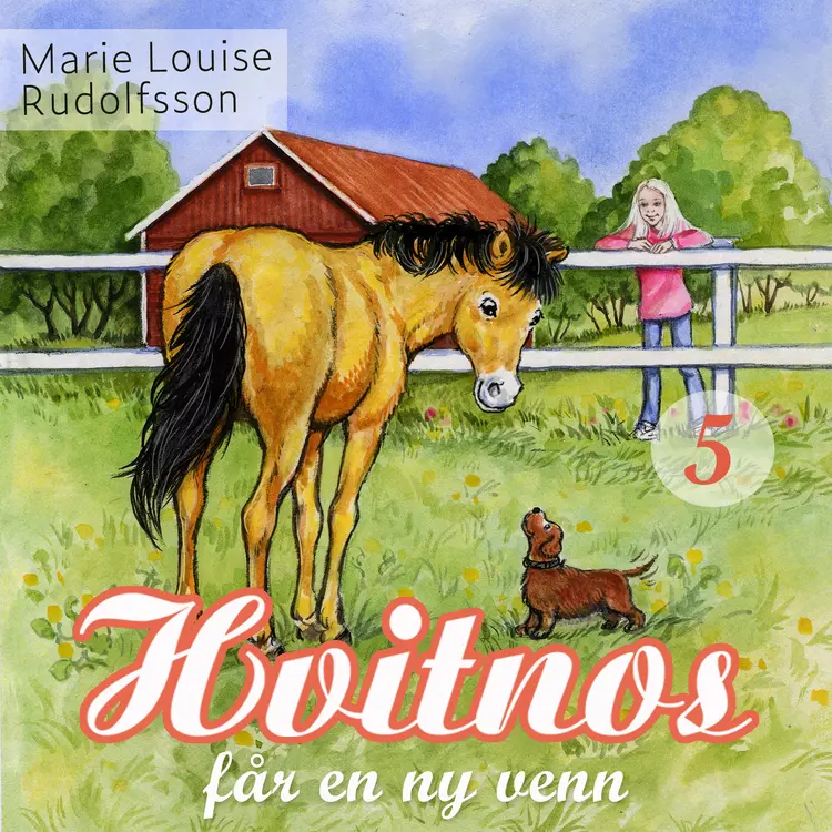 Omslag Hvitnos får en ny venn av Marie Louise Rudolfsson (Lydbok)