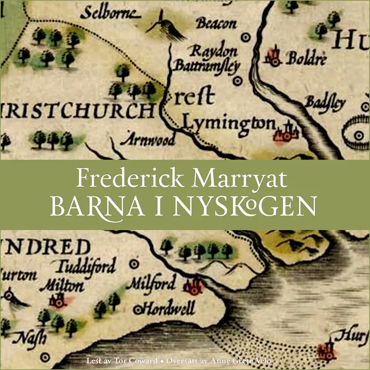 Omslag Barna i Nyskogen av Frederick Marryat (Lydbok)