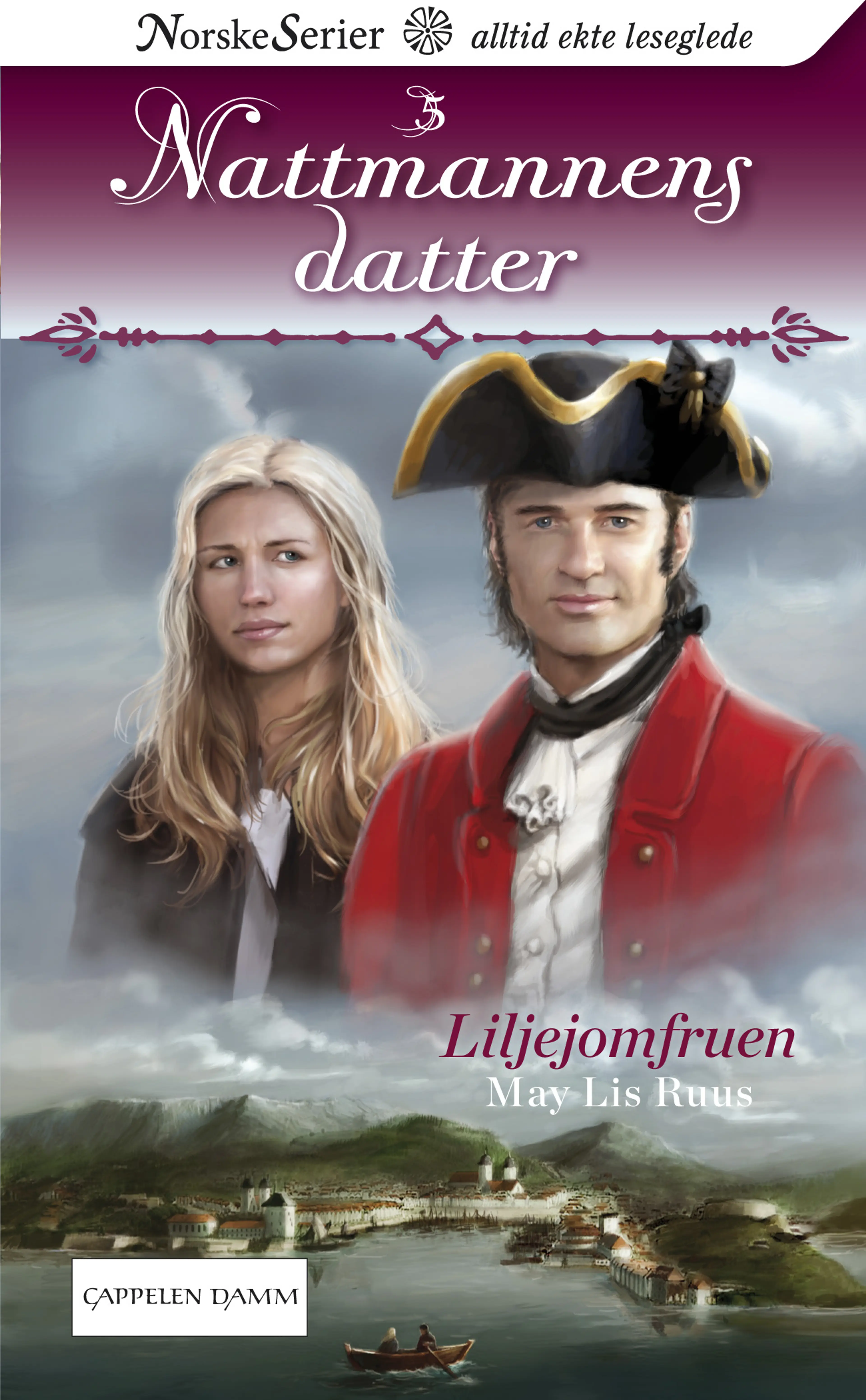 Omslag Liljejomfruen av May Lis Ruus (Heftet)