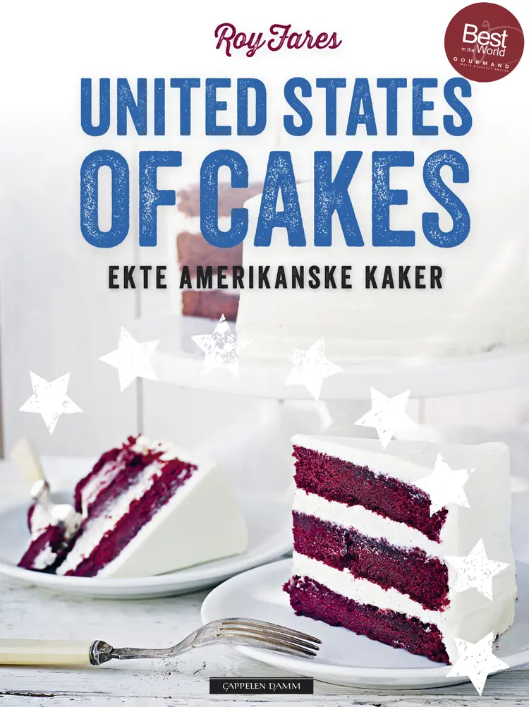 Omslag United States of Cakes - ekte amerikanske kaker av Roy Fares (Innbundet)
