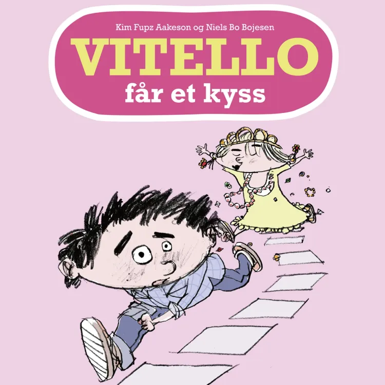 Omslag Vitello får et kyss av Kim Fupz Aakeson (Lydbok)