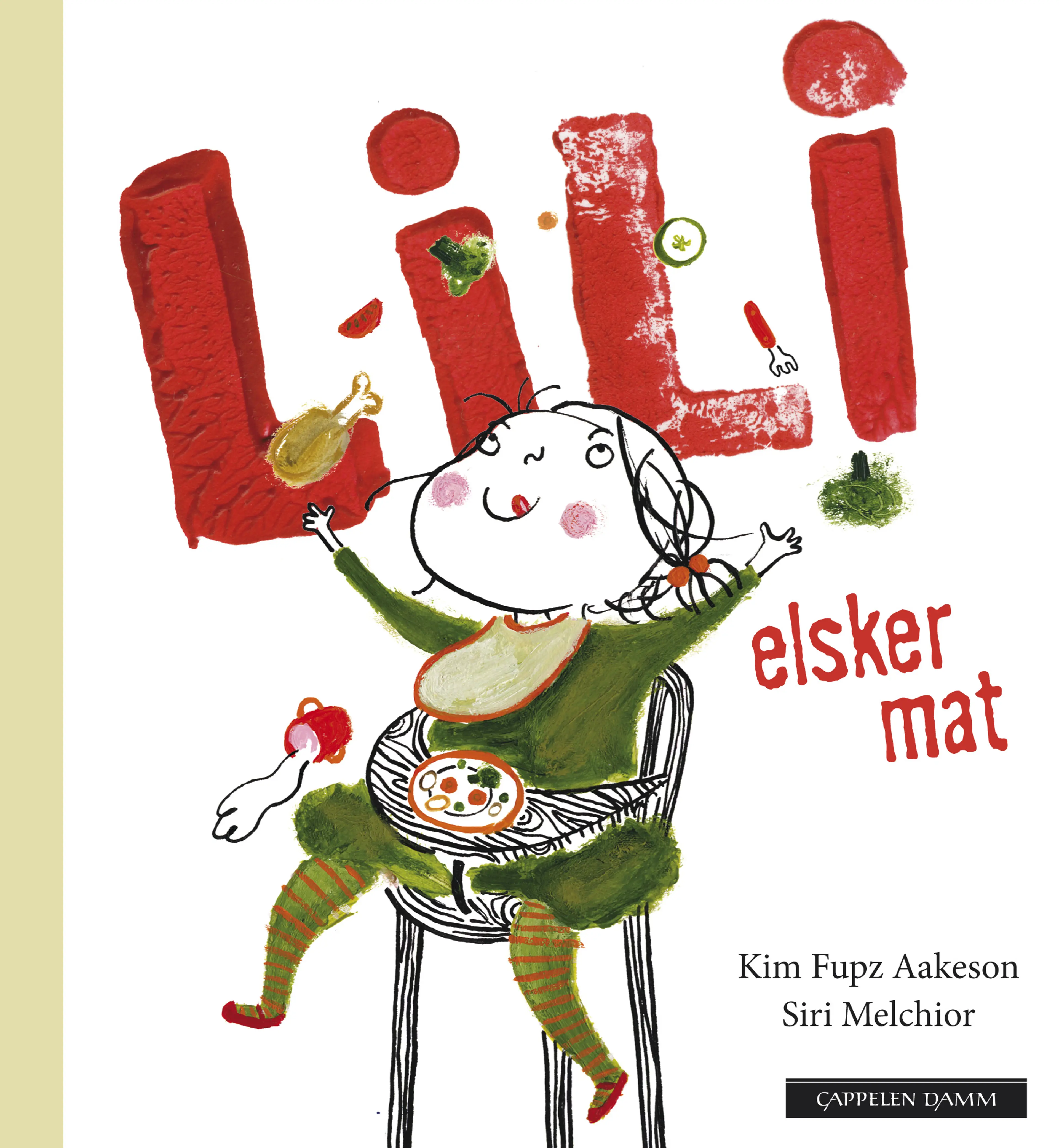 Omslag LILI elsker mat av Kim Fupz Aakeson (Innbundet)