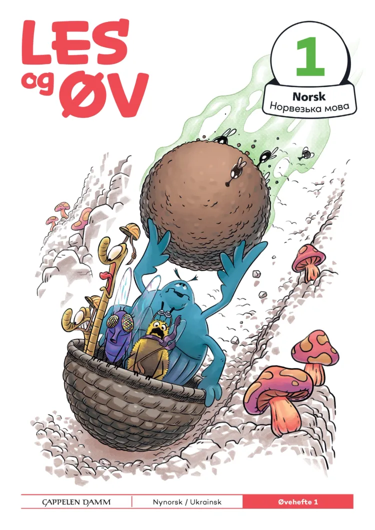 Omslag Les og øv Norsk Øvehefte 1 Ukrainsk (Heftet)