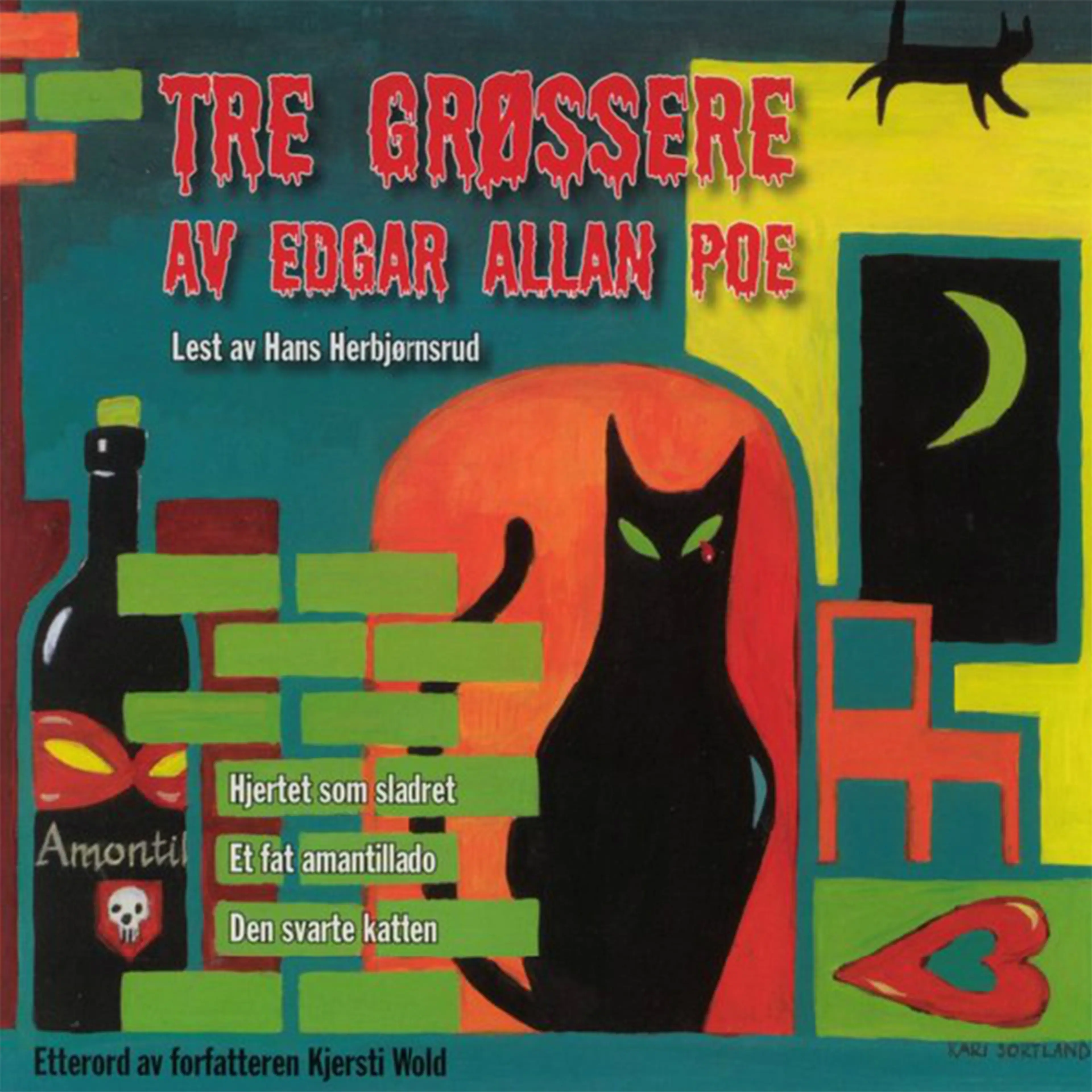 Omslag Tre grøssere av Edgar Allan Poe (Lydbok)