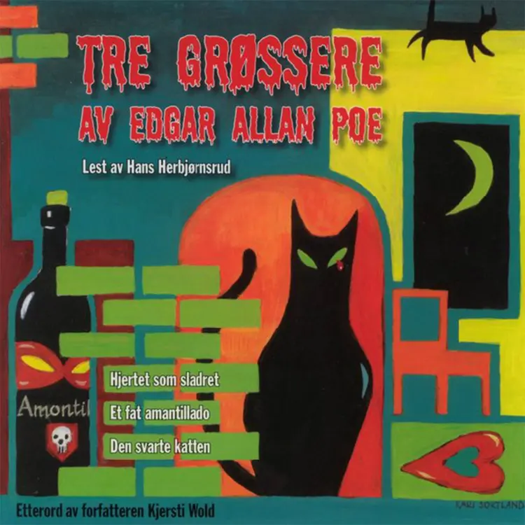 Omslag Tre grøssere av Edgar Allan Poe (Lydbok)