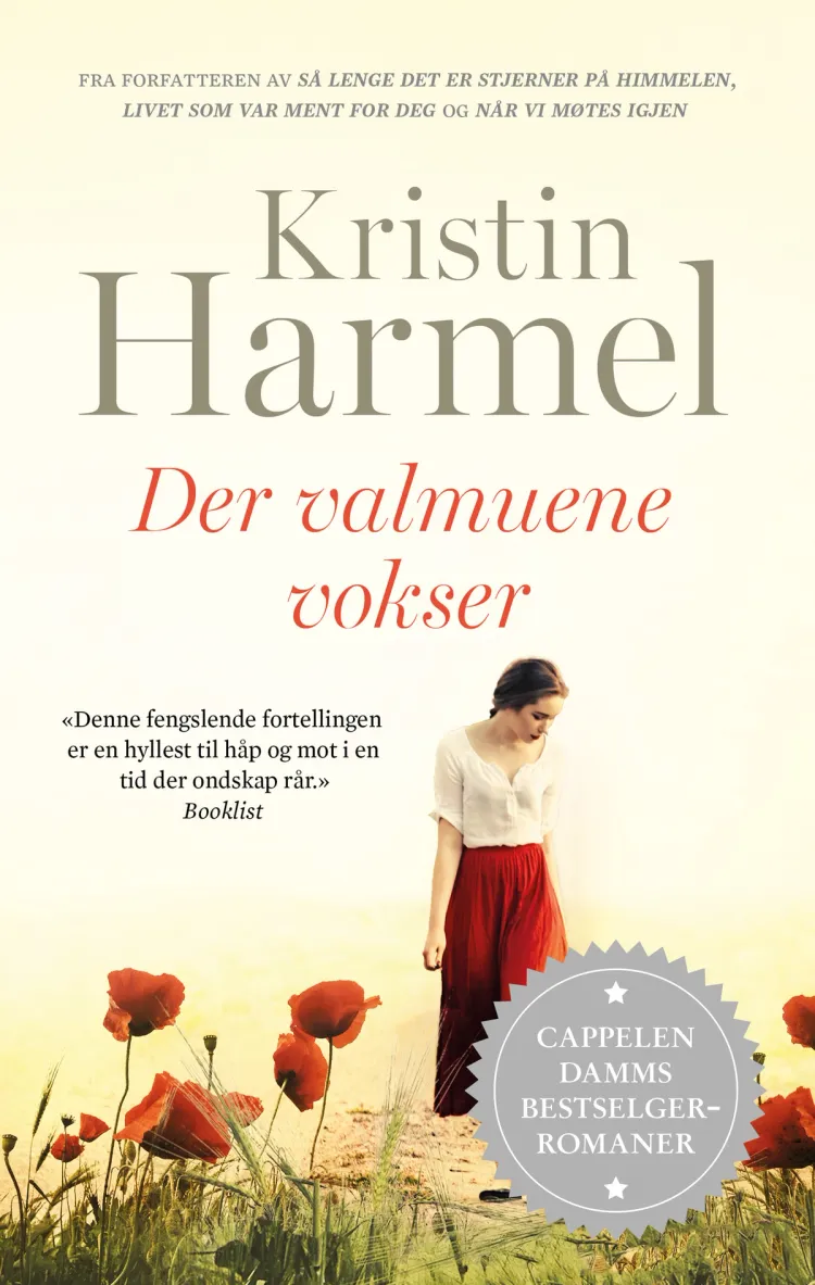 Omslag Der valmuene vokser av Kristin Harmel (Heftet)