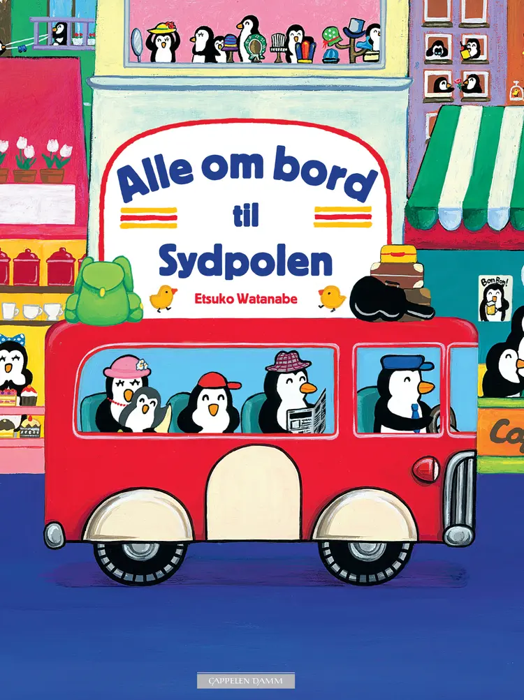 Omslag Alle ombord til Sydpolen av Etsuko Watanabe (Innbundet)