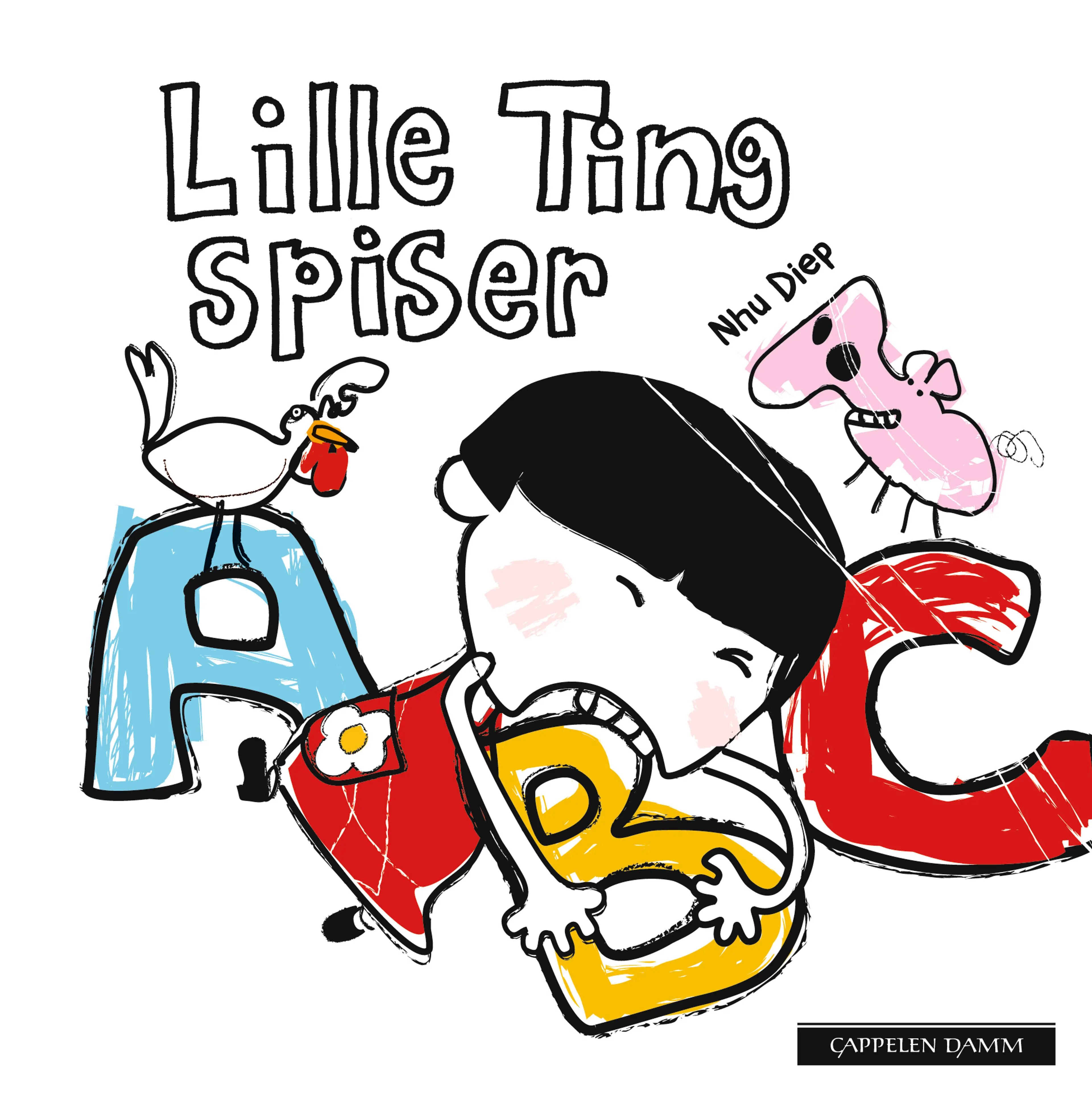 Omslag Lille Ting spiser ABC av Nhu Diep (Innbundet)