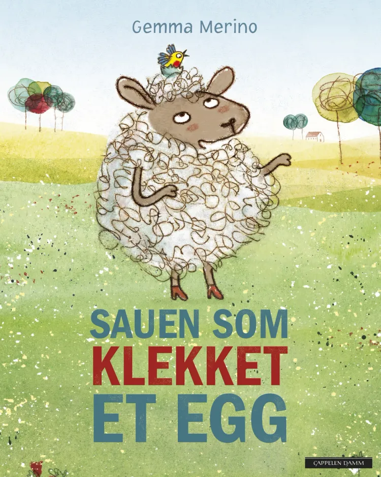 Omslag Sauen som klekket et egg av Gemma Merino (Innbundet)