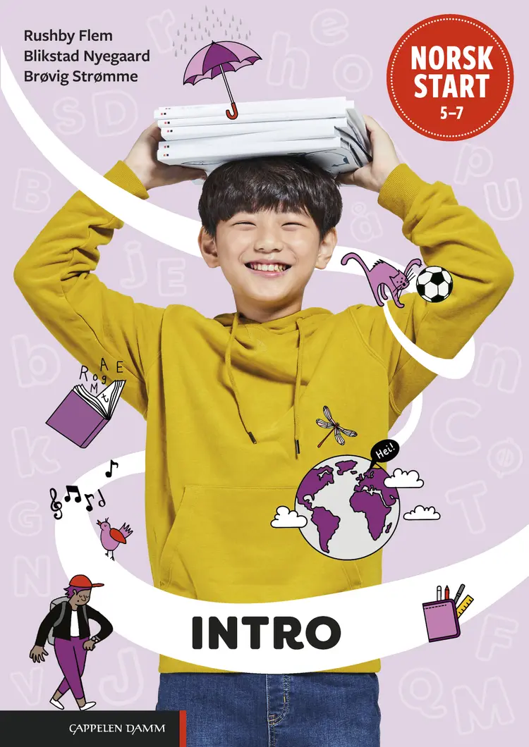 Omslag Norsk start 5–7 Intro Les og skriv (LK20) av Nina Rushby Flem, Sara Blikstad Nyegaard og Marie Brøvig Strømme (Heftet)