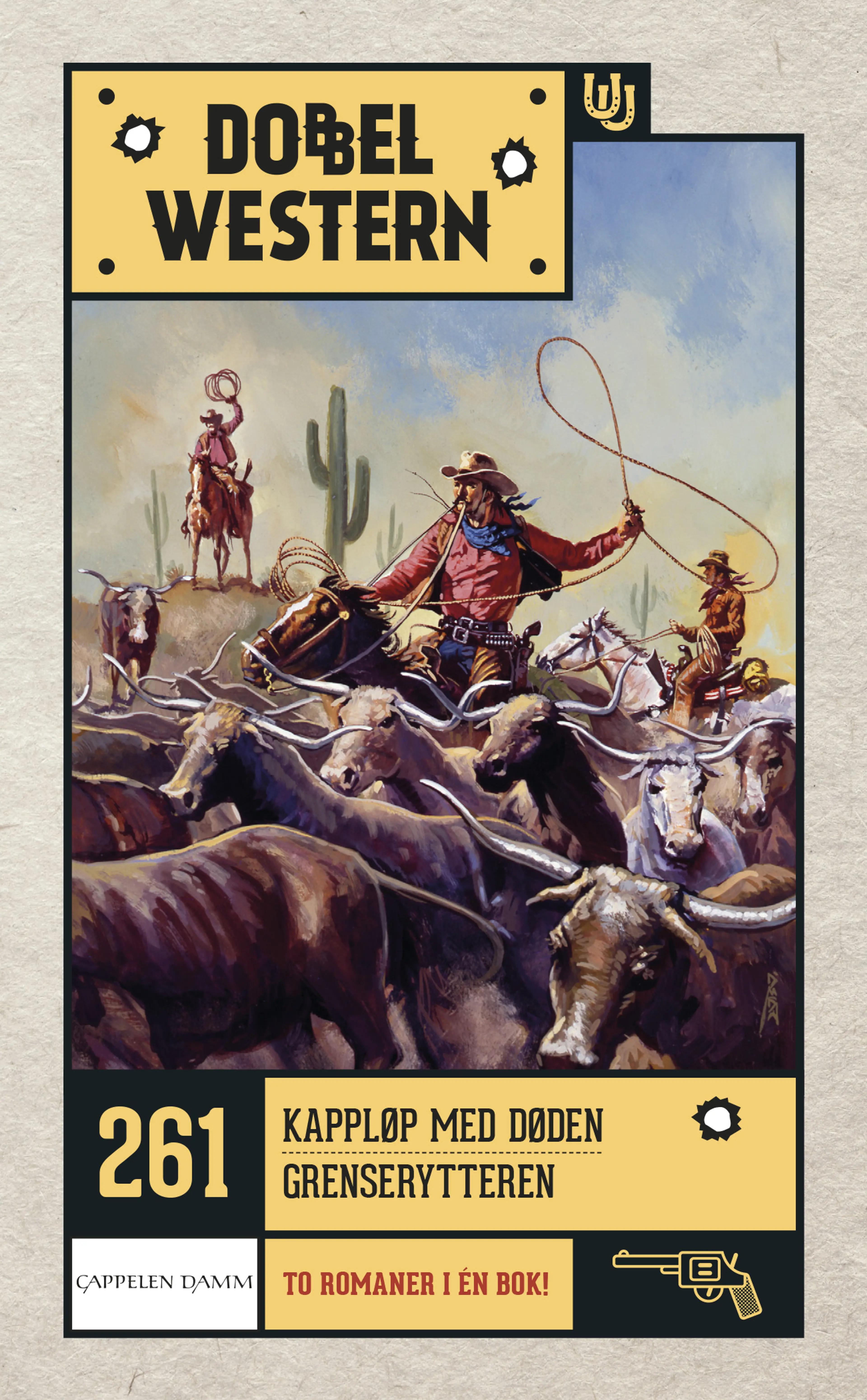 Omslag Kappløp med døden/Grenserytteren av Jackson Cole og Zane Grey (Heftet)