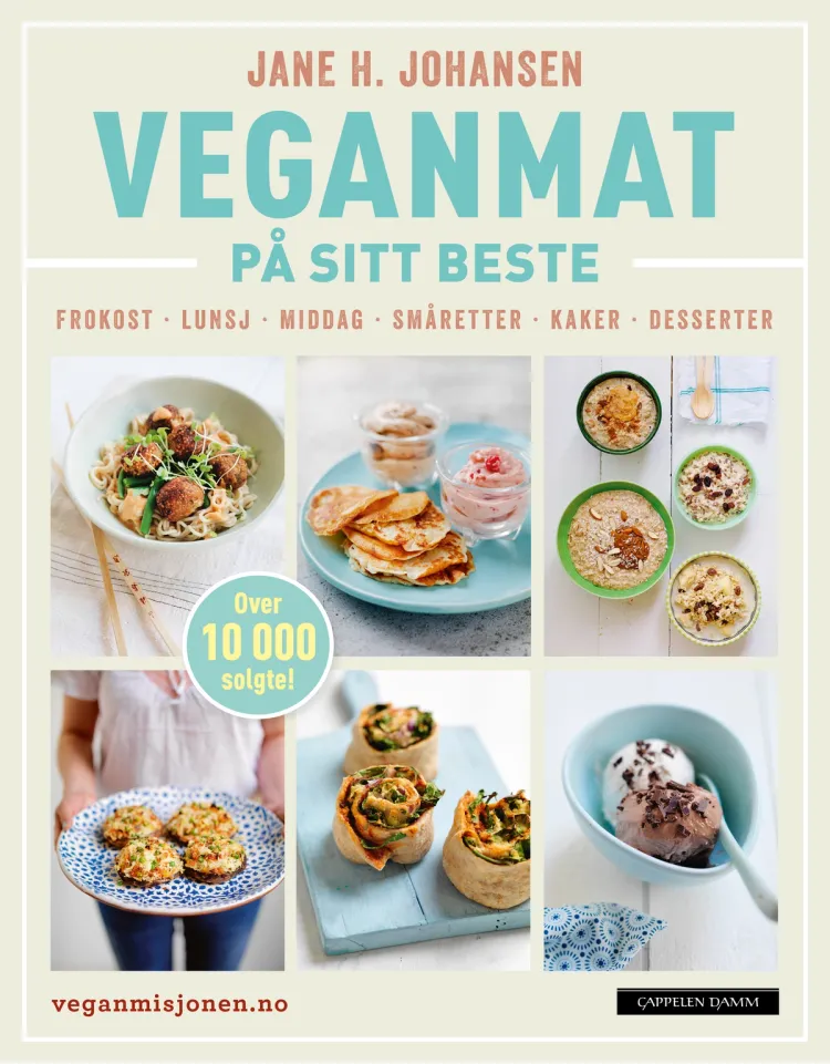 Omslag Veganmat på sitt beste av Jane H. Johansen (Heftet)