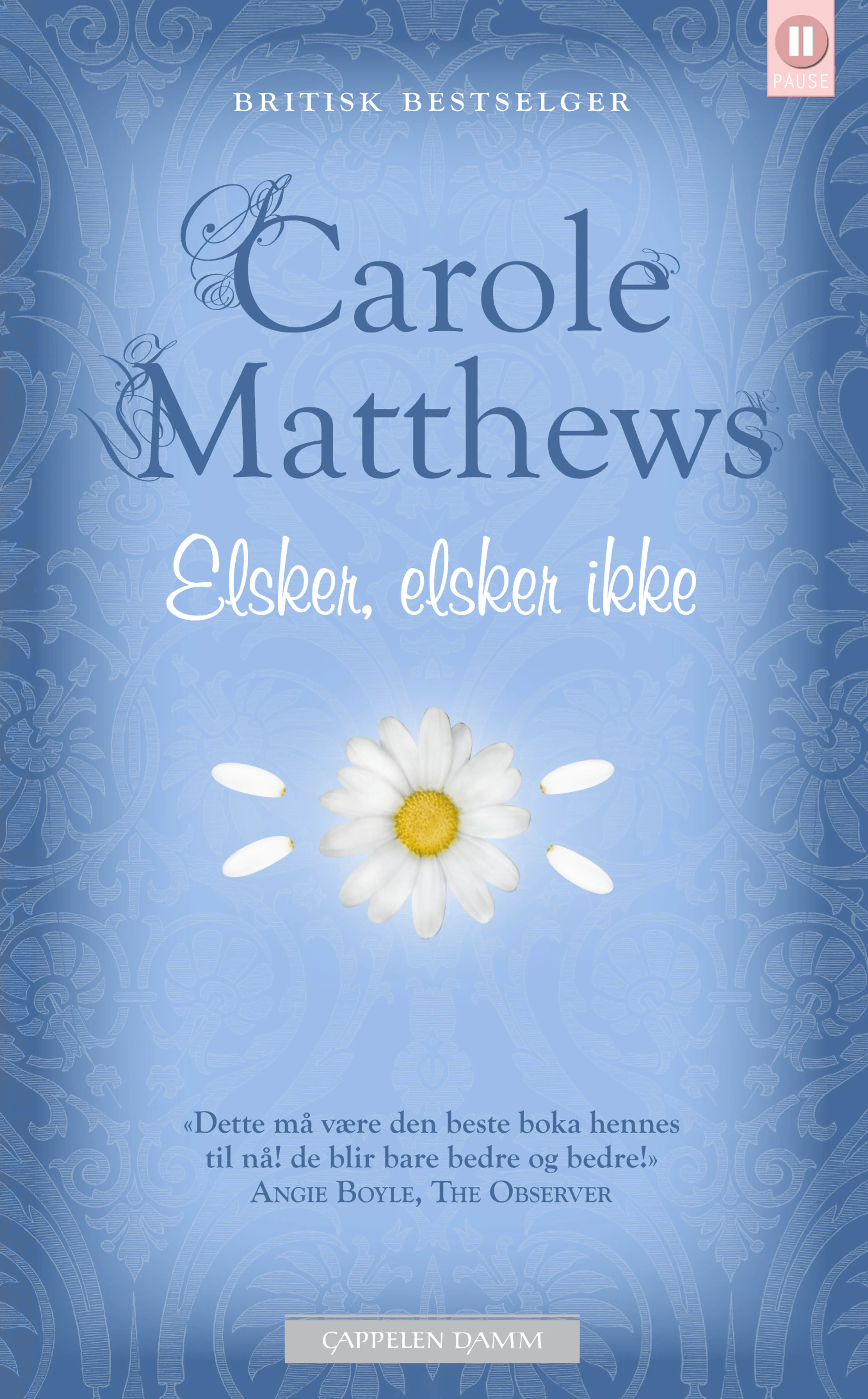 Omslag Elsker, elsker ikke av Carole Matthews (Heftet)