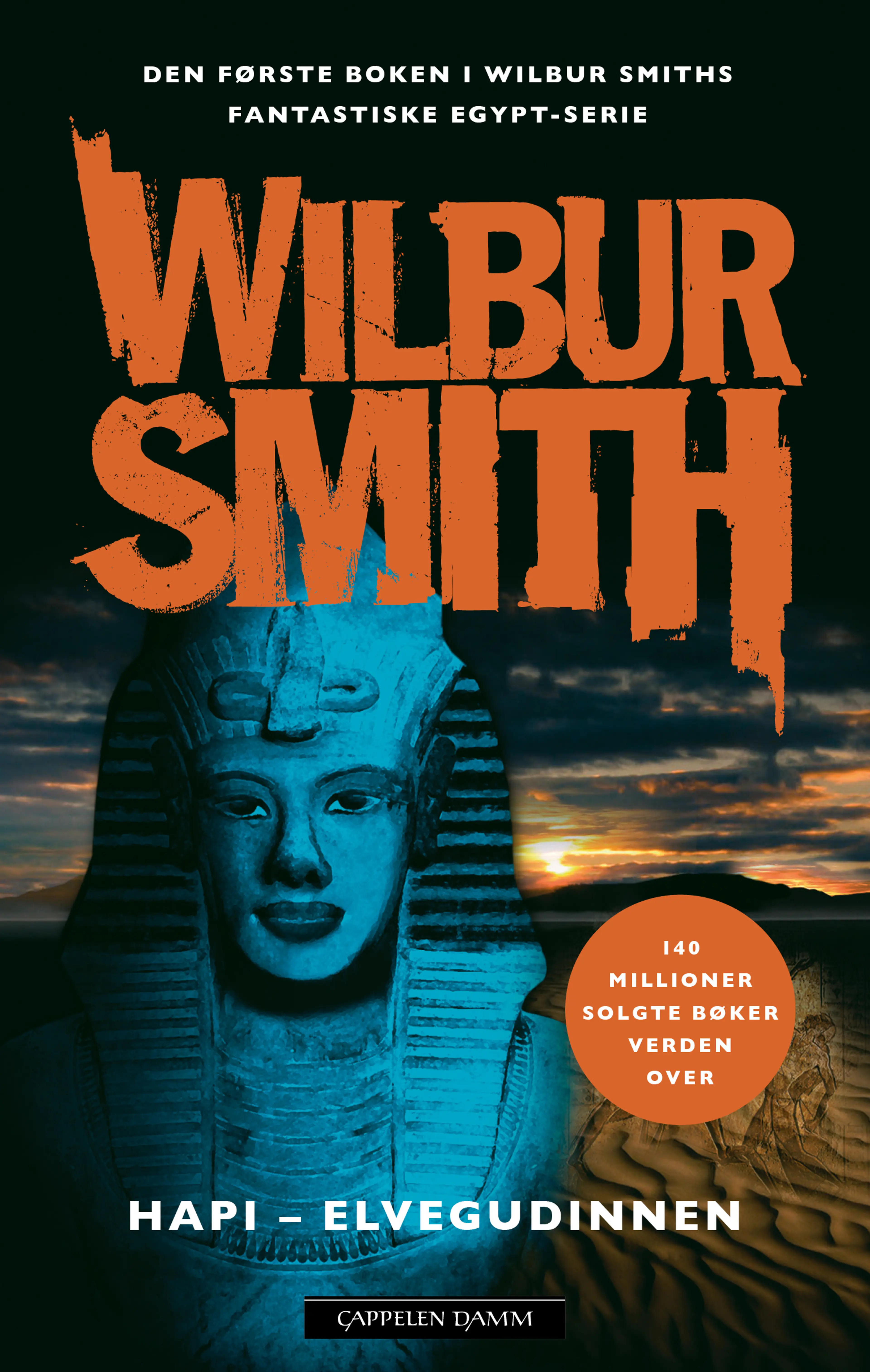 Omslag Hapi - elvegudinnen av Wilbur Smith (Heftet)