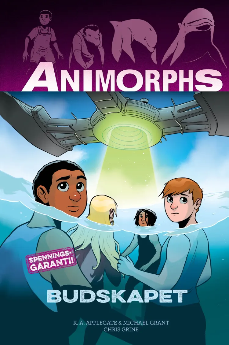 Omslag Animorphs 4: Budskapet av K. A. Applegate og Michael Grant (Innbundet)