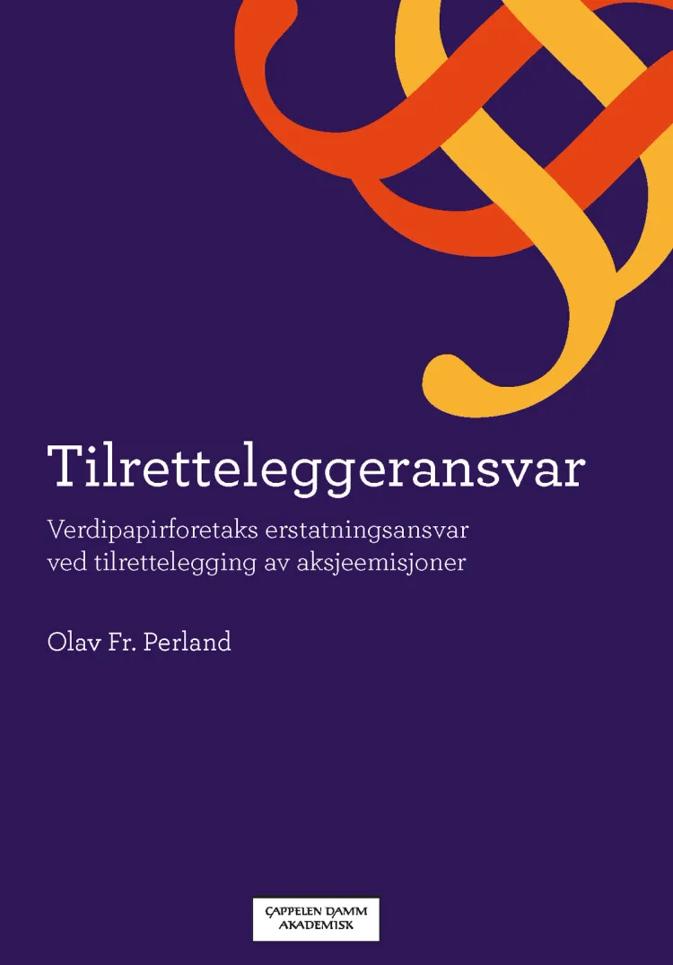 Omslag Tilretteleggeransvar av Olav Fr. Perland (Innbundet)