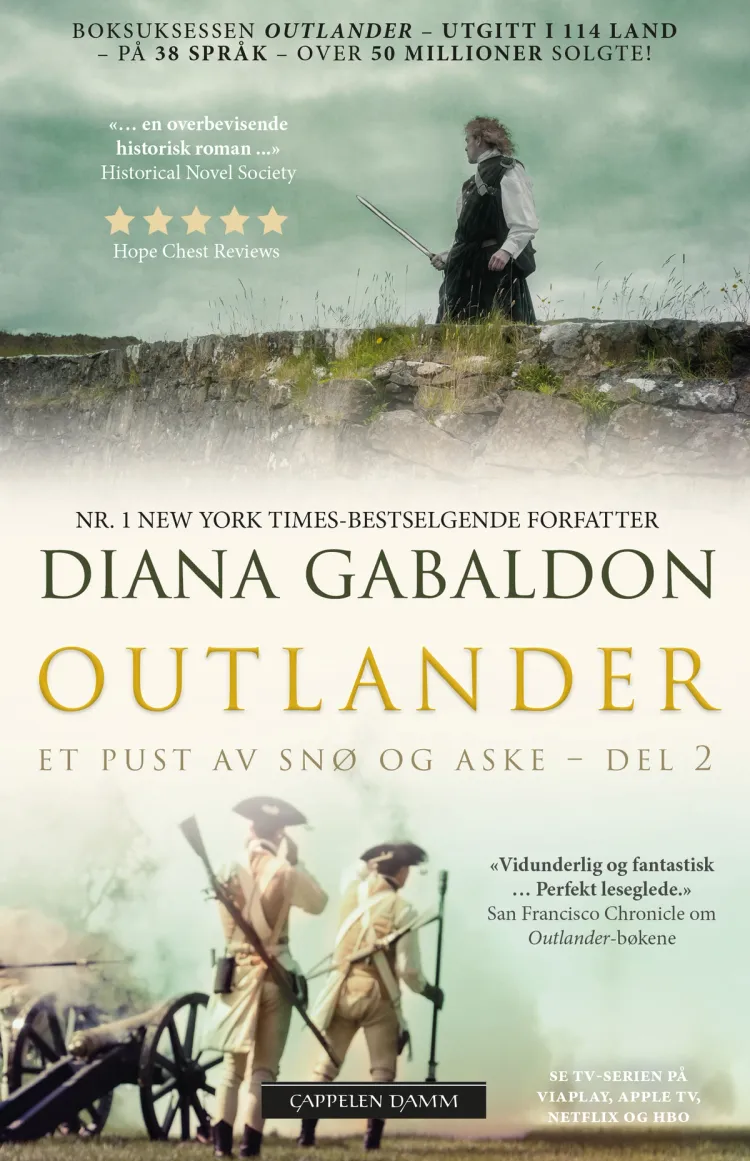 Omslag Et pust av snø og aske – del 2 av Diana Gabaldon (Heftet)