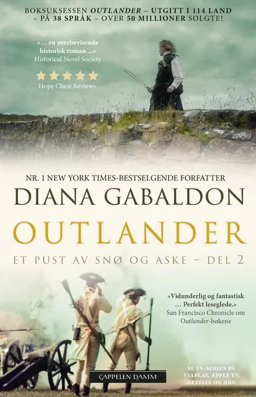 Omslag Et pust av snø og aske – del 2 av Diana Gabaldon (Heftet)