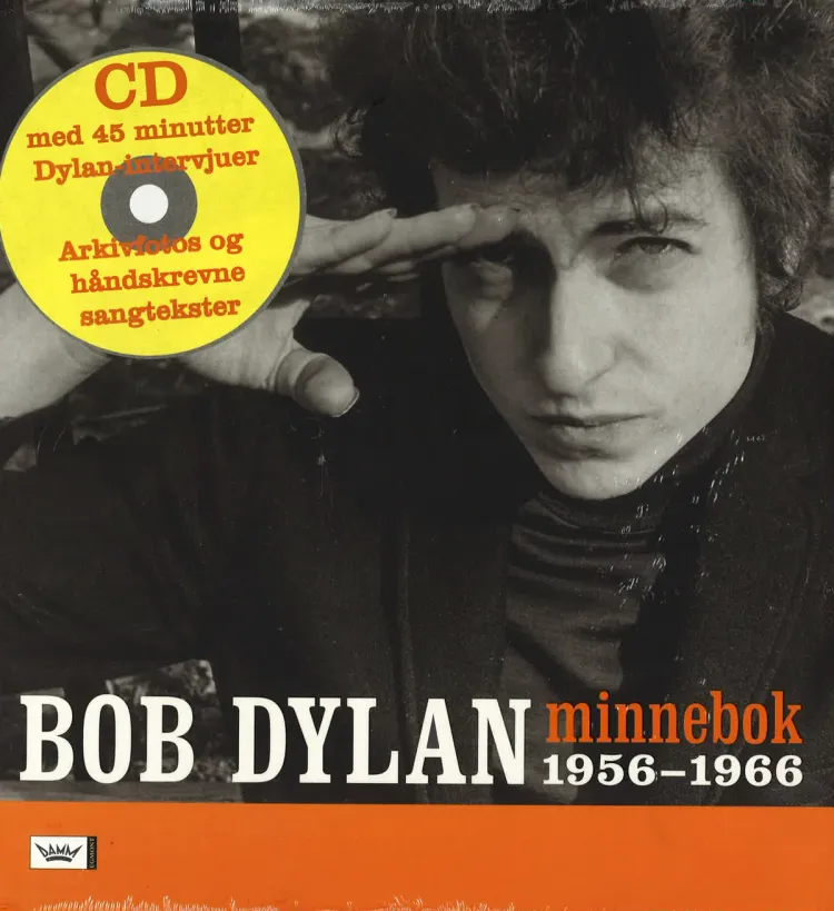 Omslag Minnebok 1956-1966 av Bob Dylan og Robert Santelli (Innbundet)