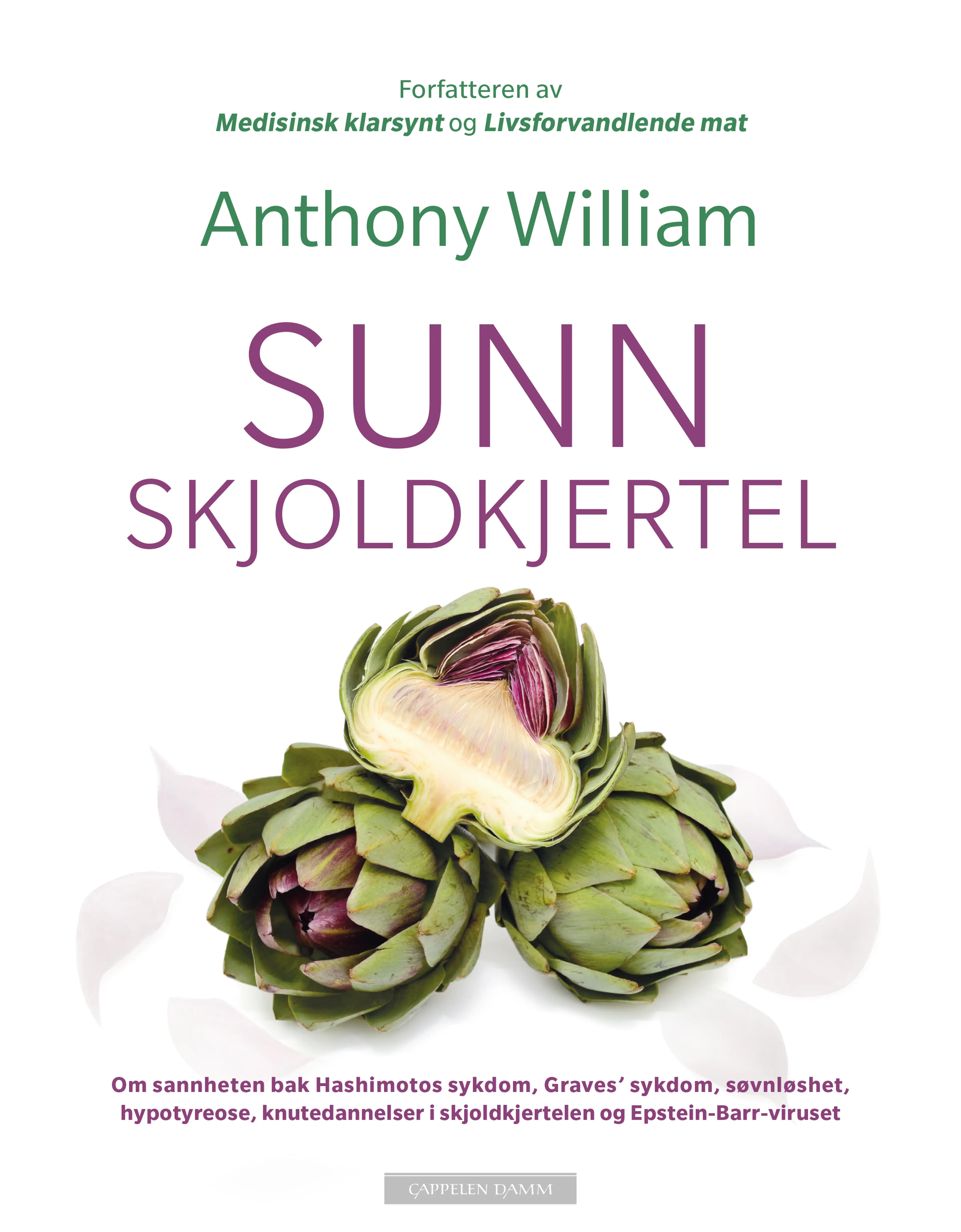 Omslag Sunn skjoldkjertel av Anthony William (Heftet)