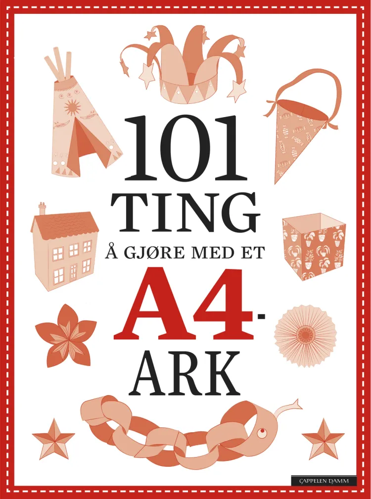 Omslag 101 ting å gjøre med et A4-ark (Heftet)