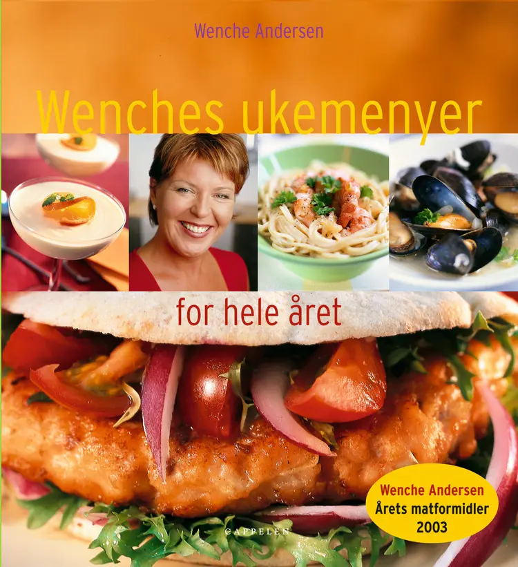 Omslag Wenches ukemenyer av Wenche Andersen (Innbundet)