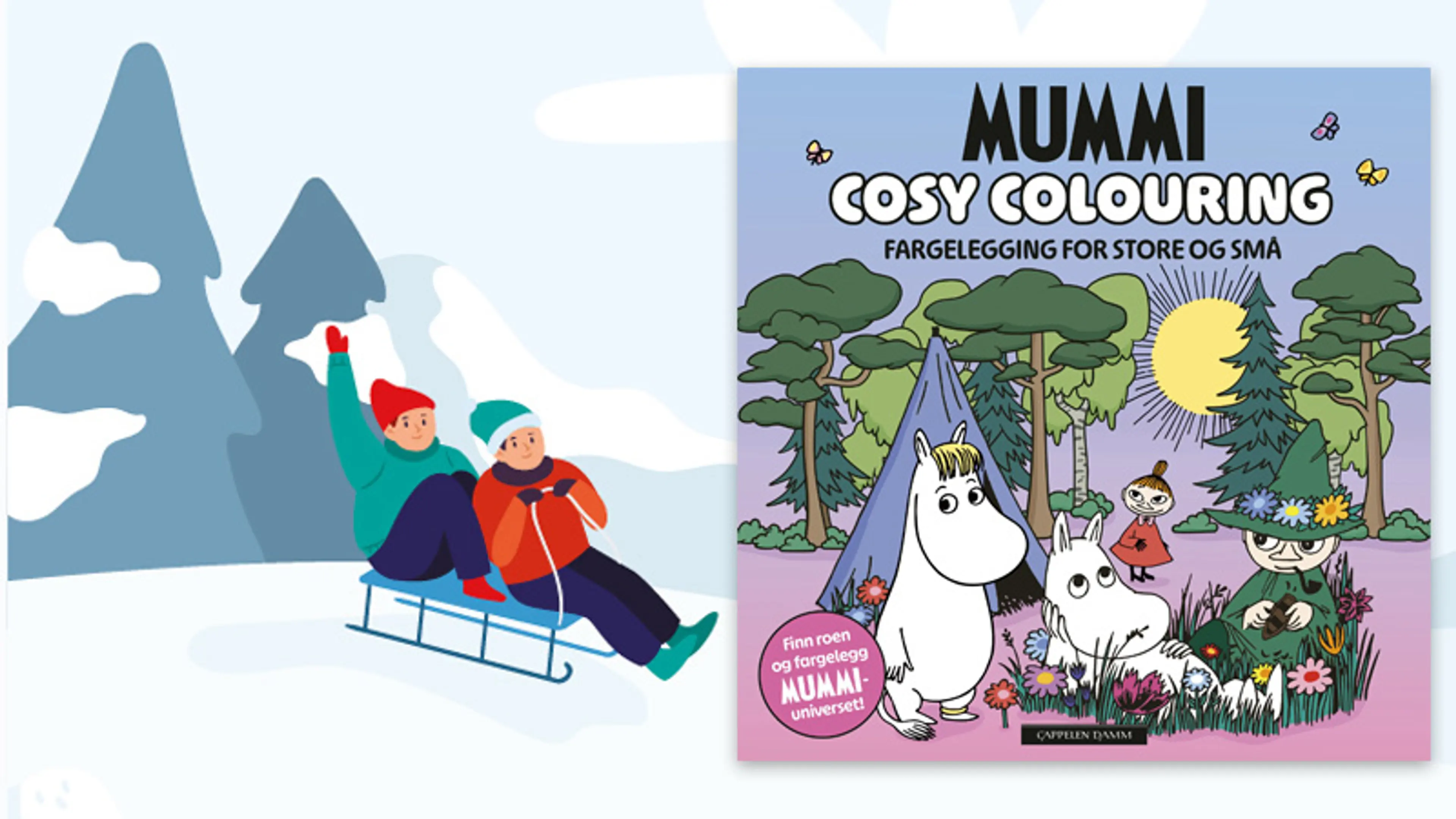 Omslaget til Mummi Cosy Colouring