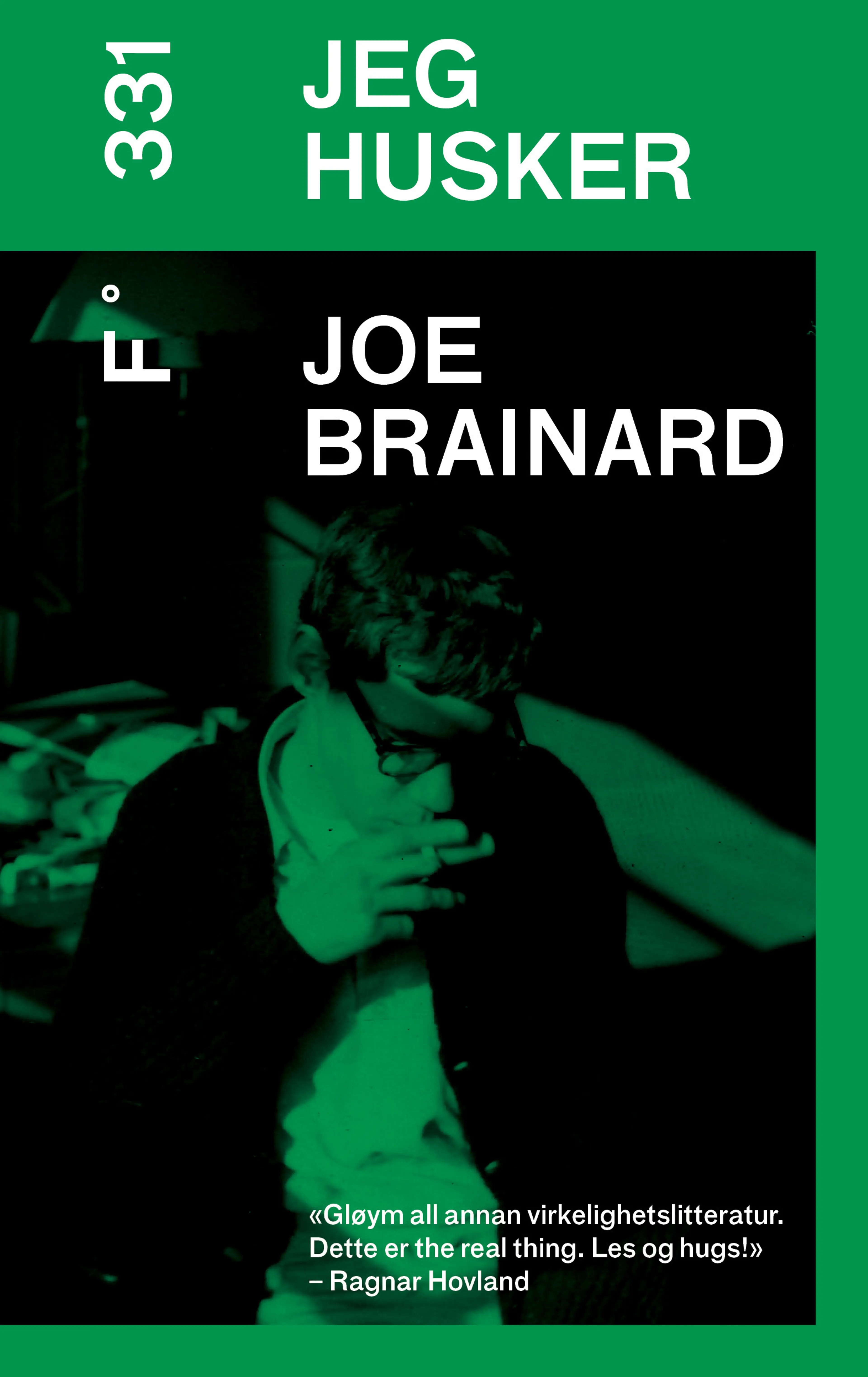 Omslag Jeg husker av Joe Brainard (Innbundet)