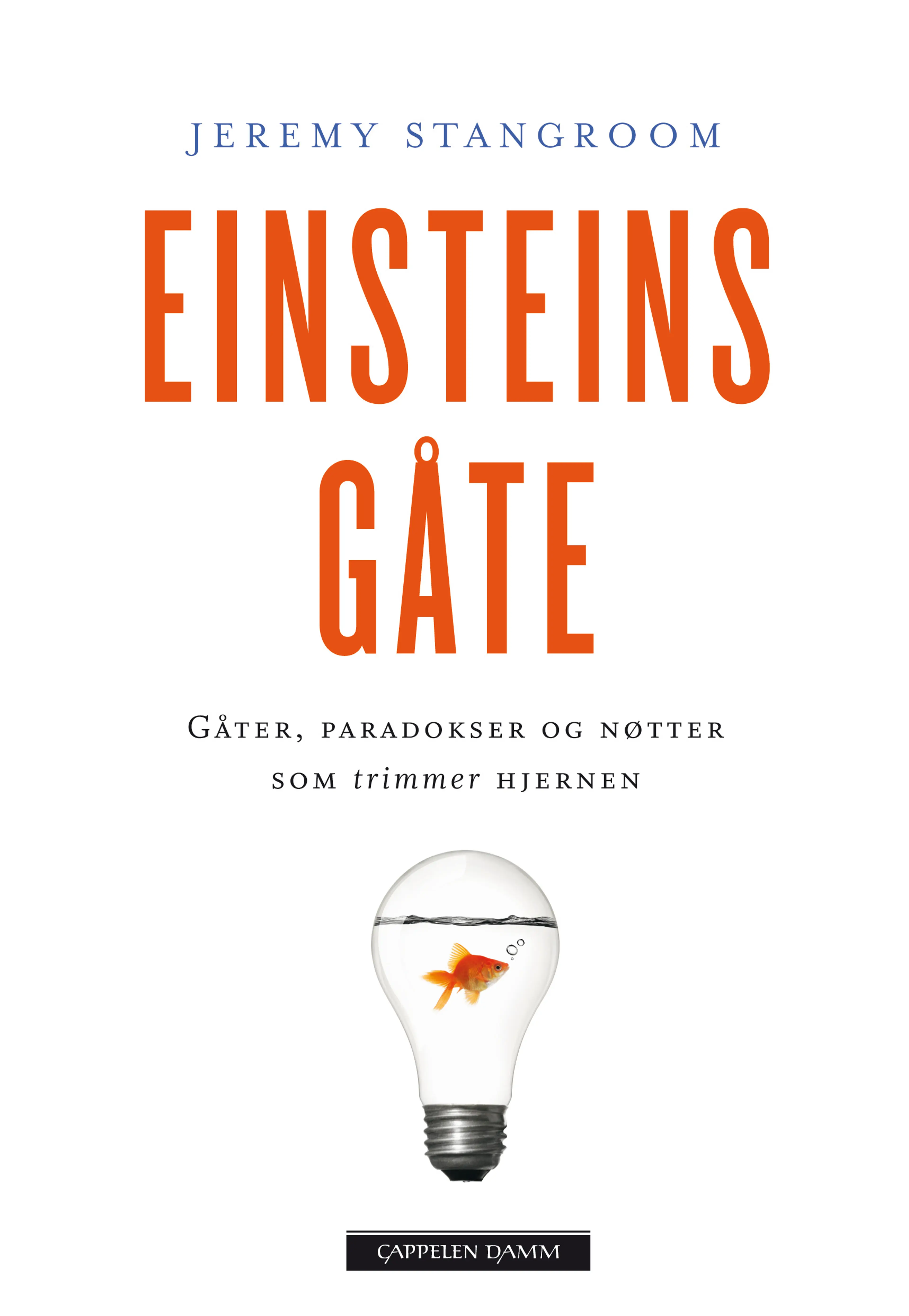 Omslag Einsteins gåte av Jeremy Stangroom (Innbundet)