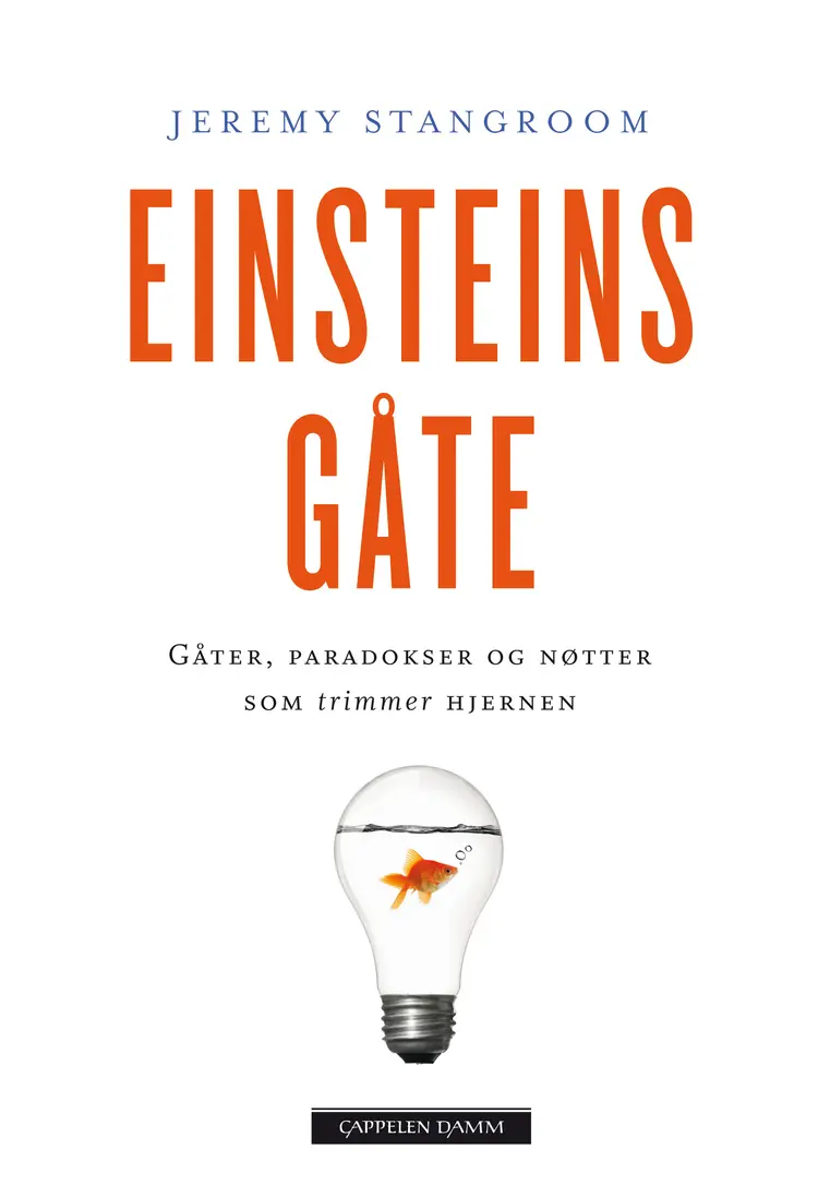 Omslag Einsteins gåte av Jeremy Stangroom (Innbundet)