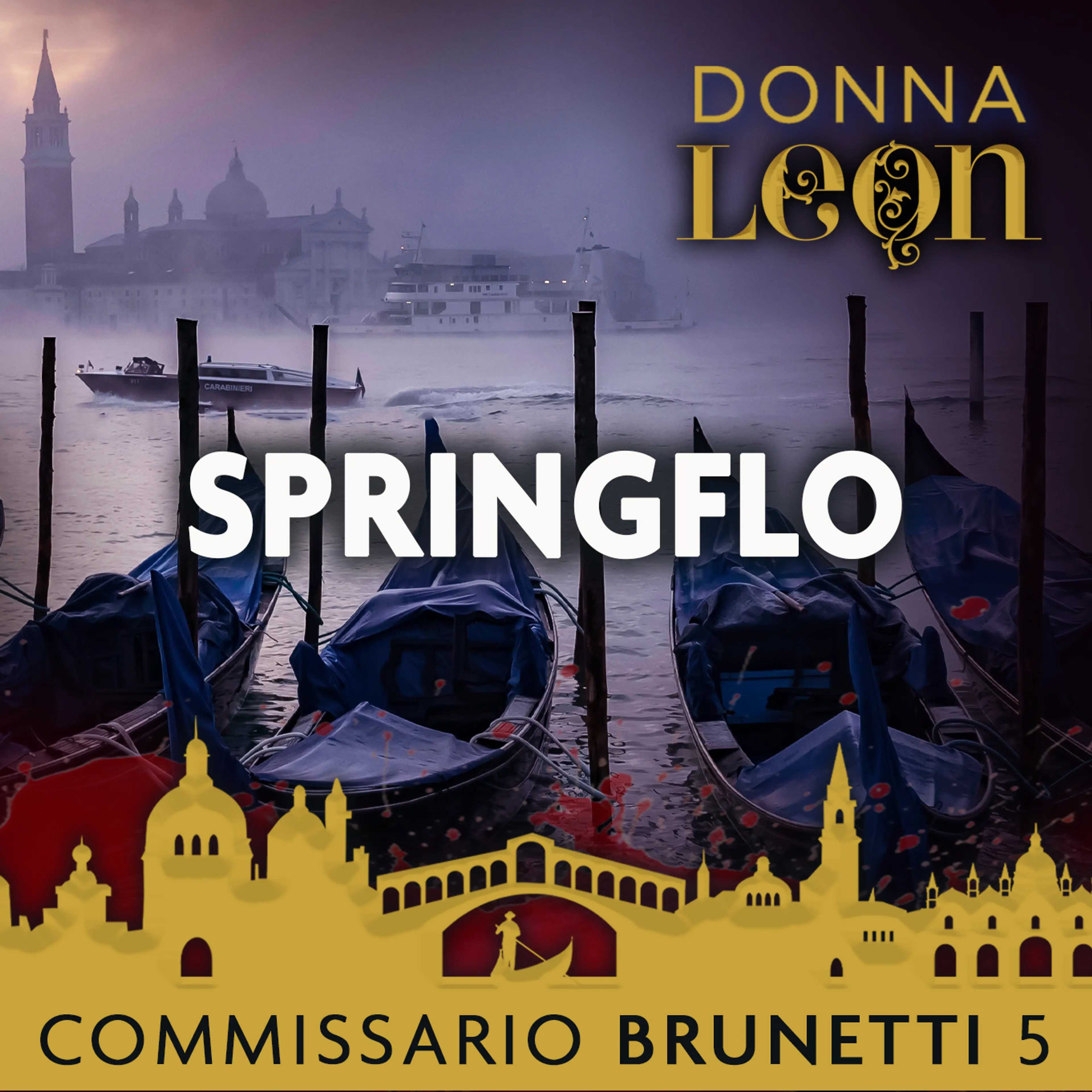 Omslag Springflo av Donna Leon (Lydbok)