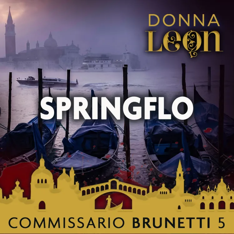 Omslag Springflo av Donna Leon (Lydbok)