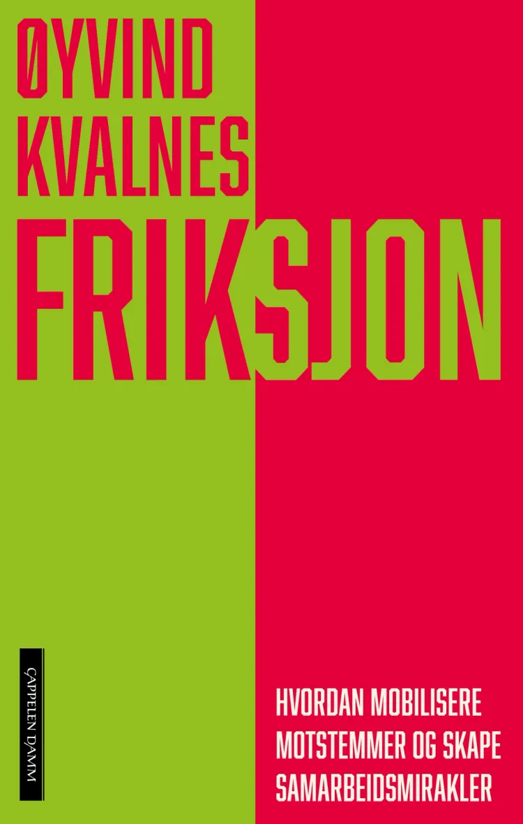 Omslag Friksjon av Øyvind Kvalnes (Innbundet)
