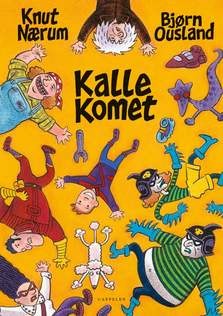 Omslag Kalle Komet av Knut Nærum og Bjørn Ousland (Innbundet)