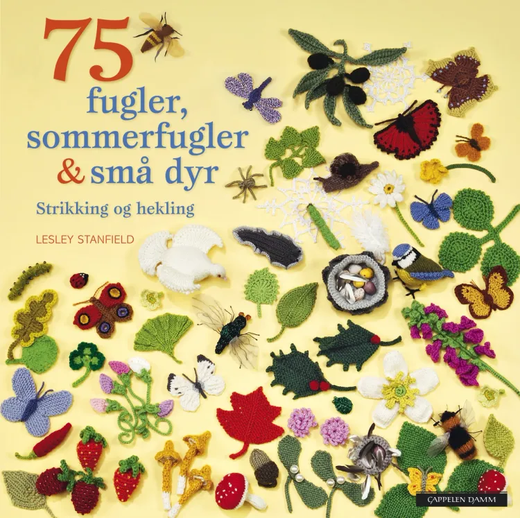 Omslag 75 fugler, sommerfugler & små dyr (Innbundet)
