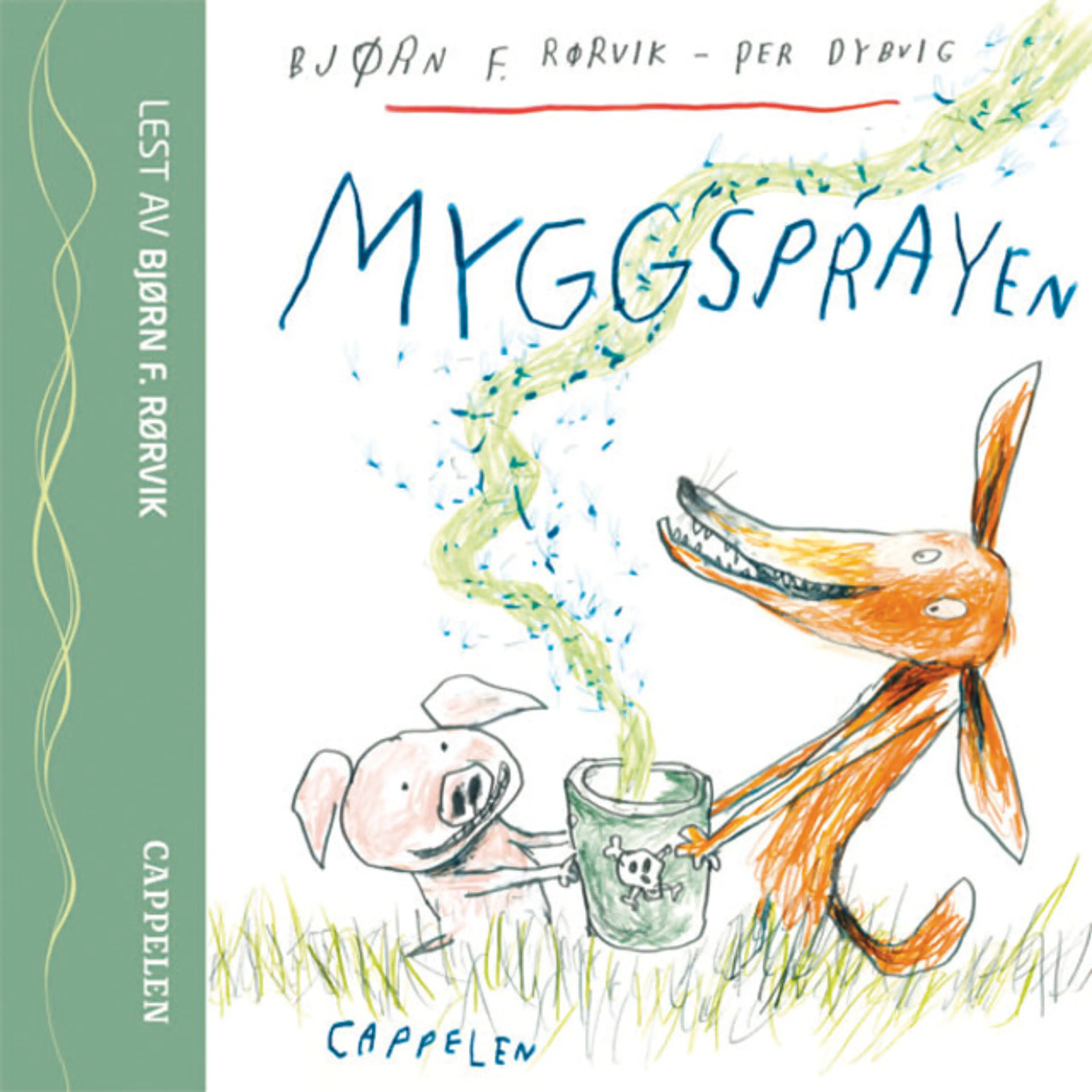 Omslag Myggsprayen av Bjørn F. Rørvik (Lydbok)