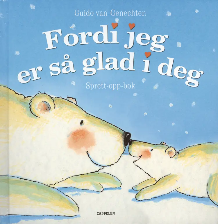 Omslag Fordi jeg er så glad i deg av Guido van Genechten (Innbundet)