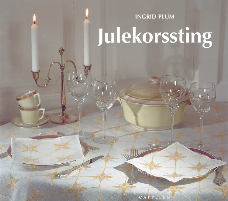 Omslag Julekorssting av Ingrid Plum (Innbundet)
