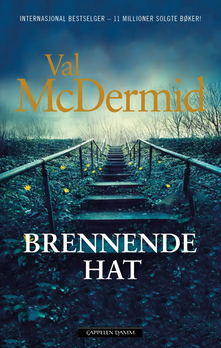 Omslag Brennende hat av Val McDermid (Innbundet)