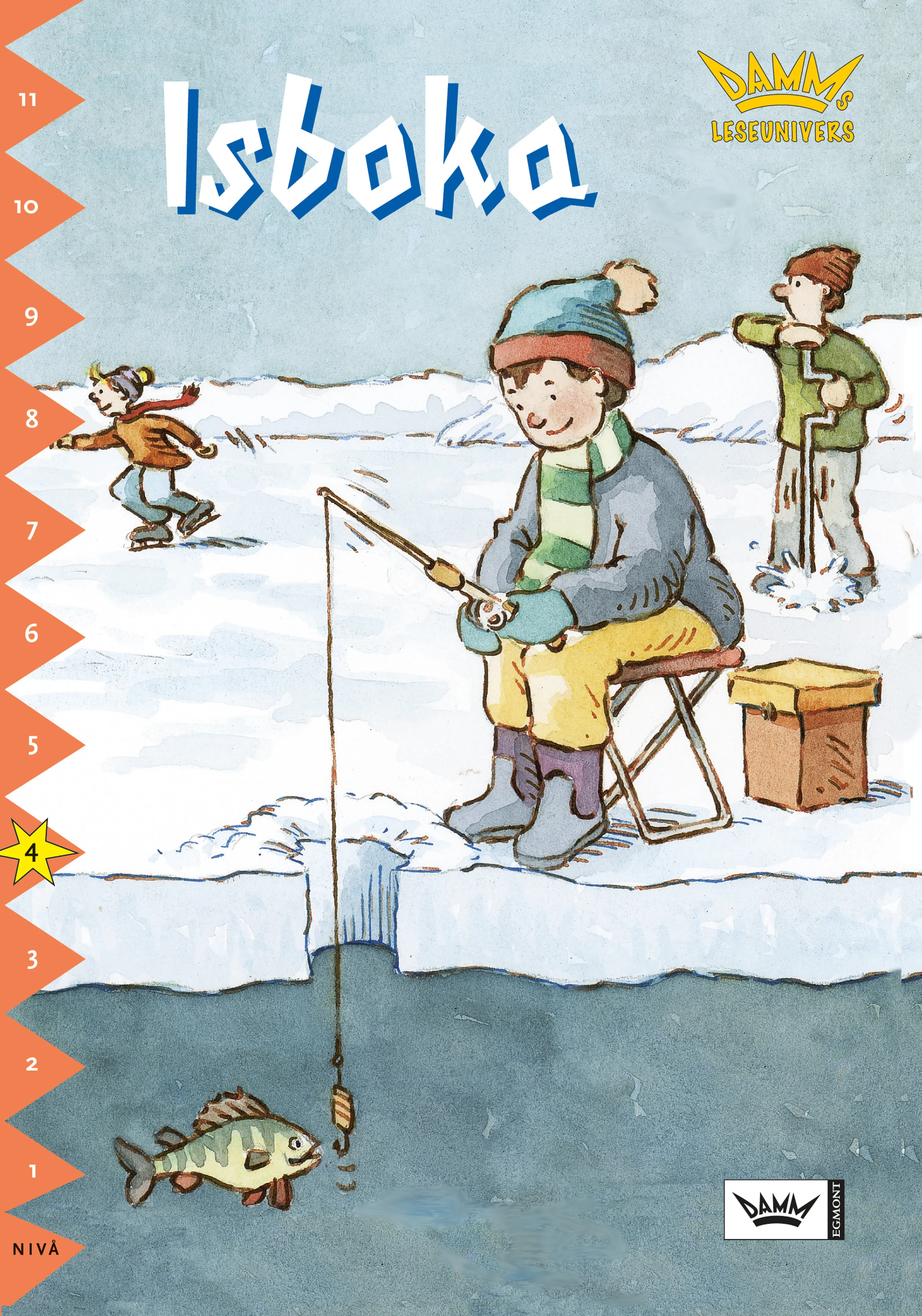 Omslag Damms leseunivers 1: Isboka av Malin Wedsberg (Heftet)