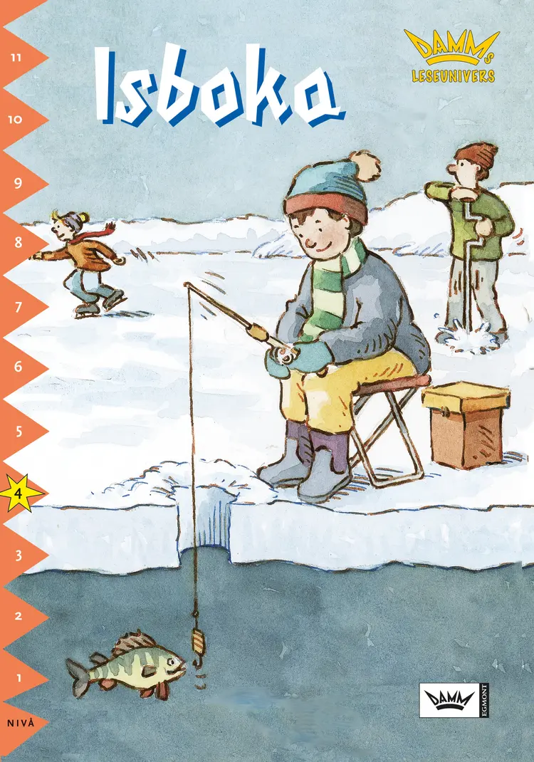 Omslag Damms leseunivers 1: Isboka av Malin Wedsberg (Heftet)