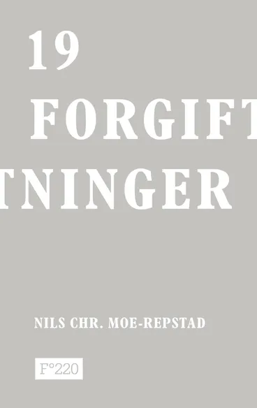 Omslag 19 forgiftninger av Nils Christian Moe-Repstad (Innbundet)