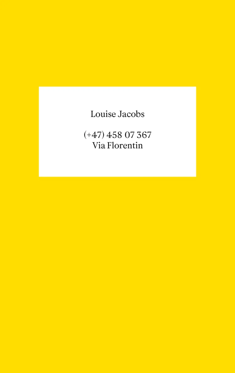Omslag Via Florentin av Louise Jacobs (Innbundet)