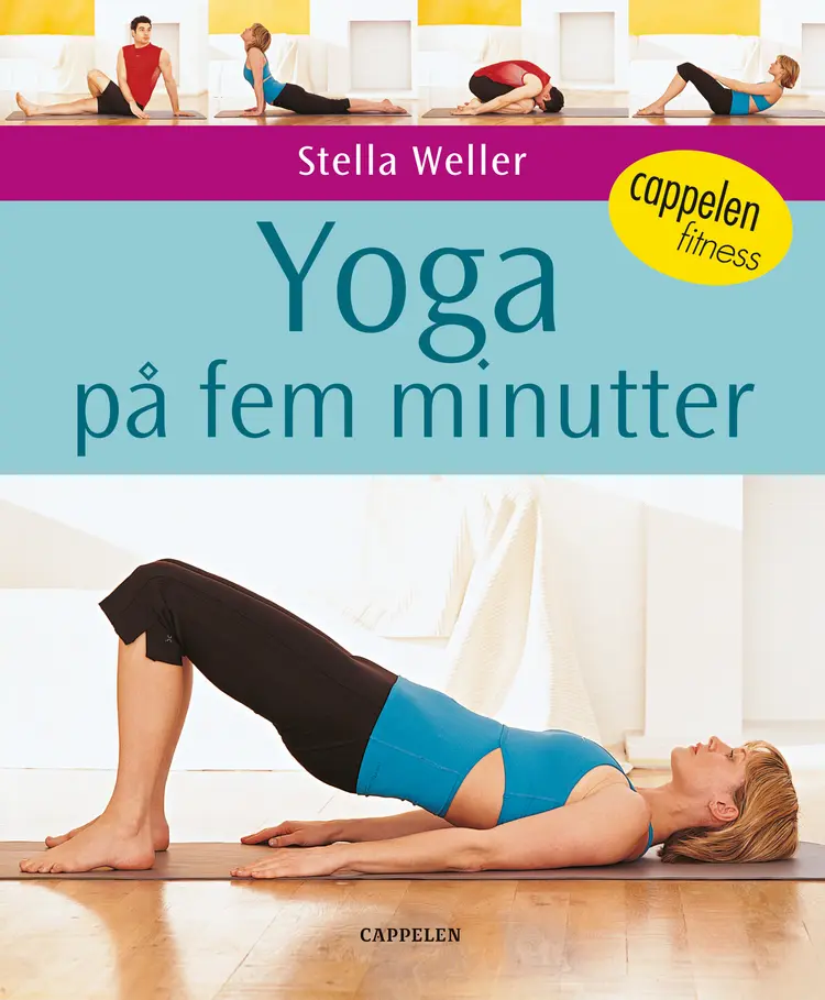 Omslag Yoga på fem minutter av Stella Weller (Heftet)