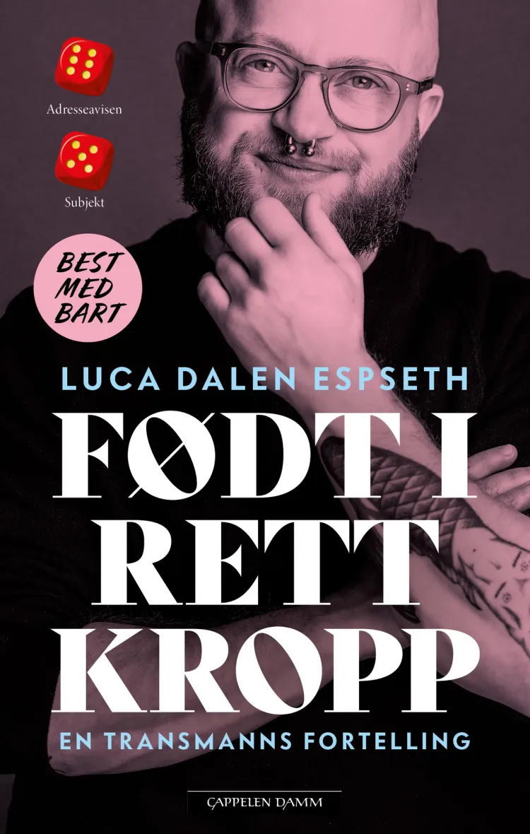 Omslag Født i rett kropp av Luca Dalen Espseth (Heftet)