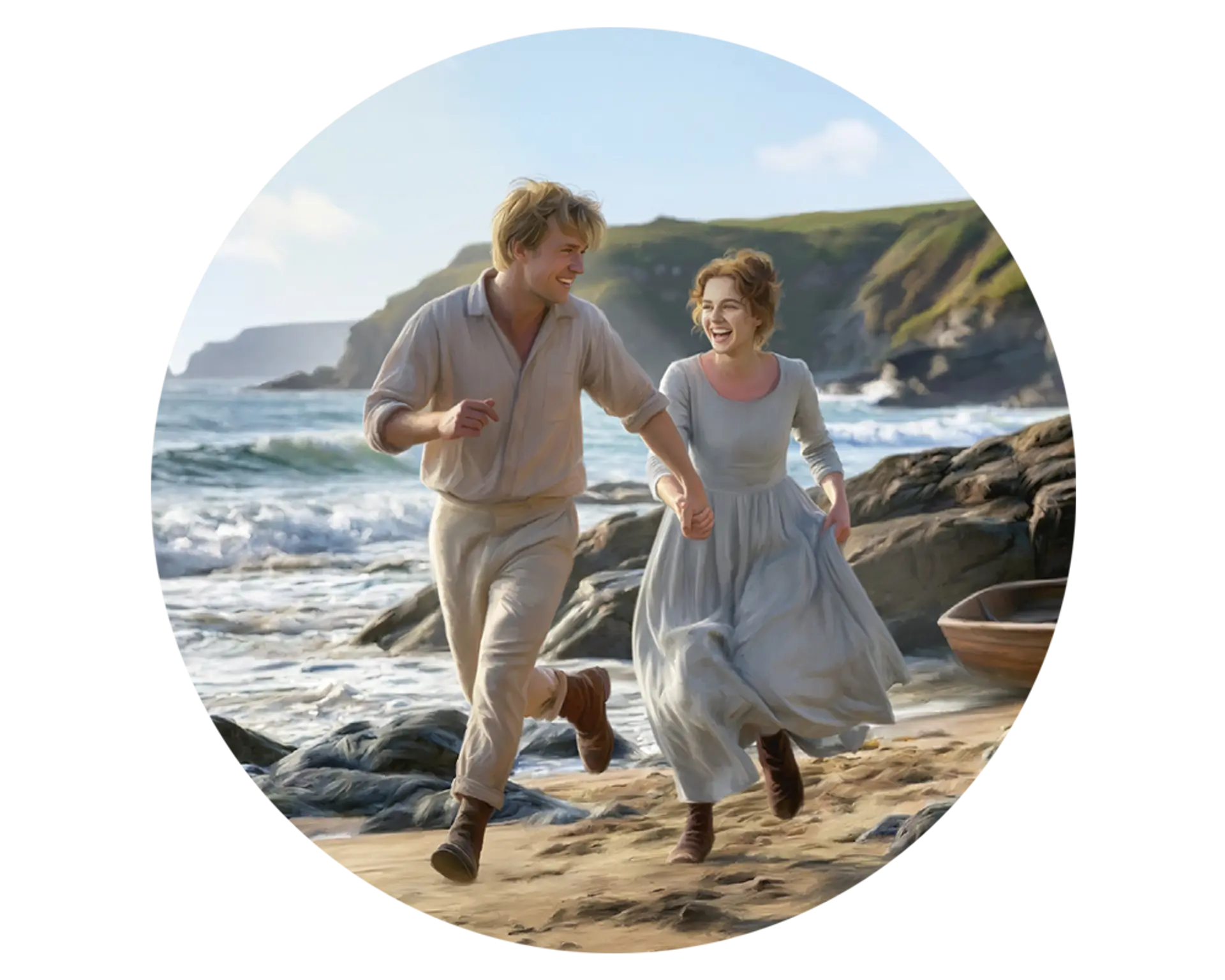 Illustrasjon fra serien Sølvberget